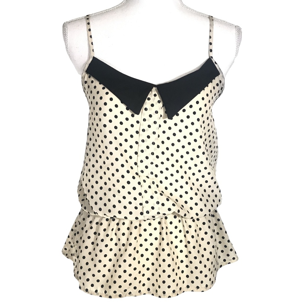 NICOLETTE Polka Dot Blouse Size L